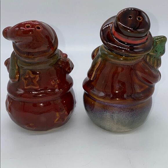 Mr. and Mrs. snowman salt & pepper shakers - Picture 5 of 12